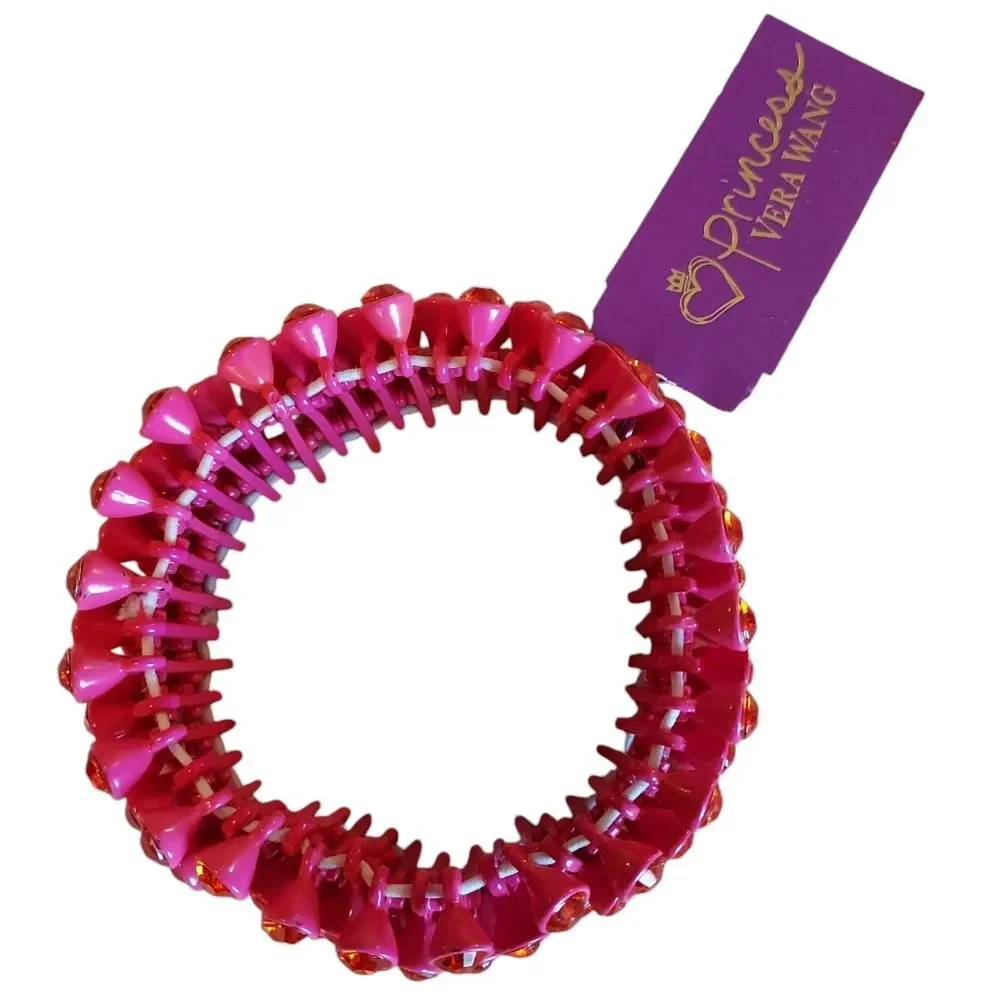 Vintage Princess Vera Wang NWT Y2K Retro Glam McBling Jeweled Stretch Bracelet